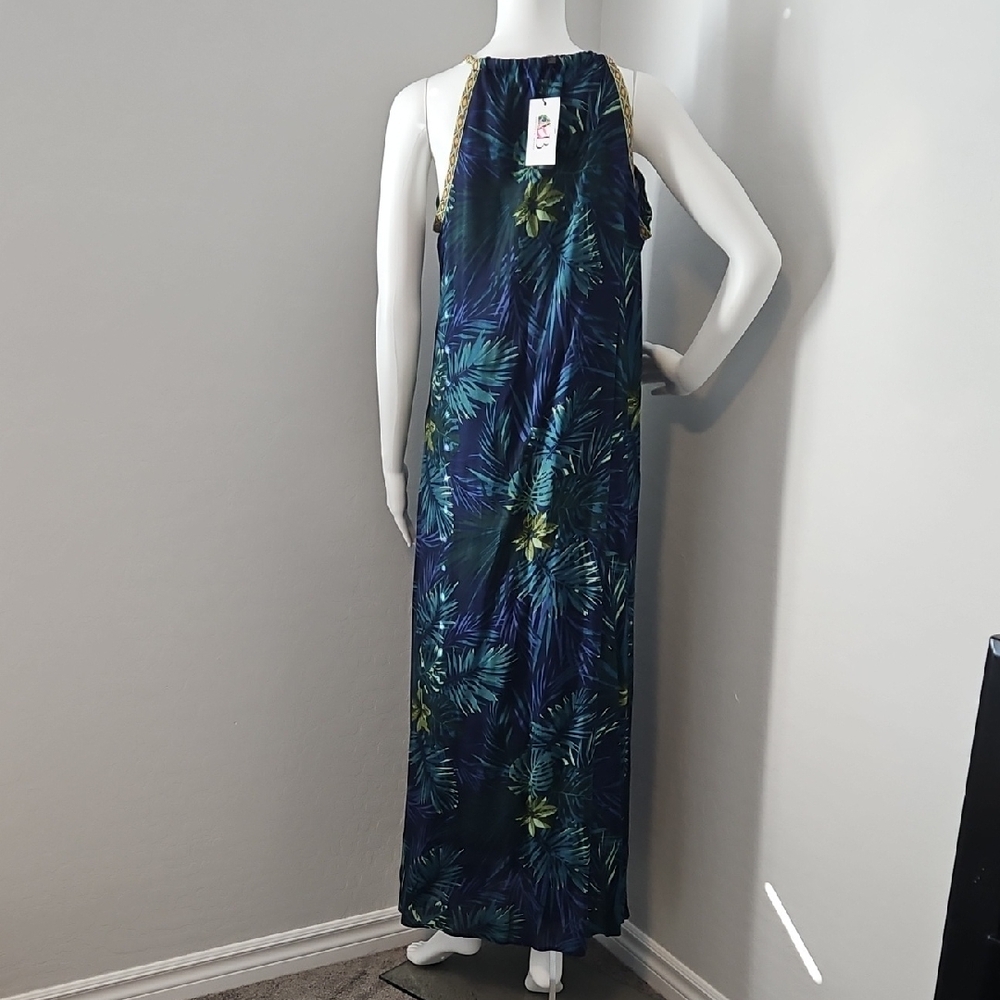 Tropical Print Swim Coverup - Picture 3 of 4
